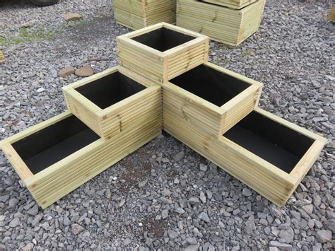 steel corners for planter box|corner wooden planters for outdoors.